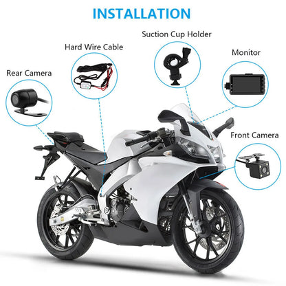 Motorcycle DVR Dash Cam