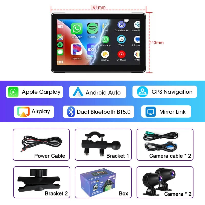 Carplay Motorcycle DVR